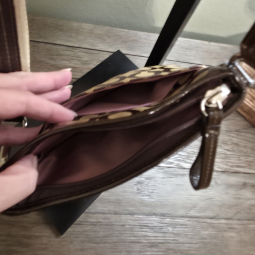 Brown Patterned COACH Crossbody Bag - Picture 7 of 16
